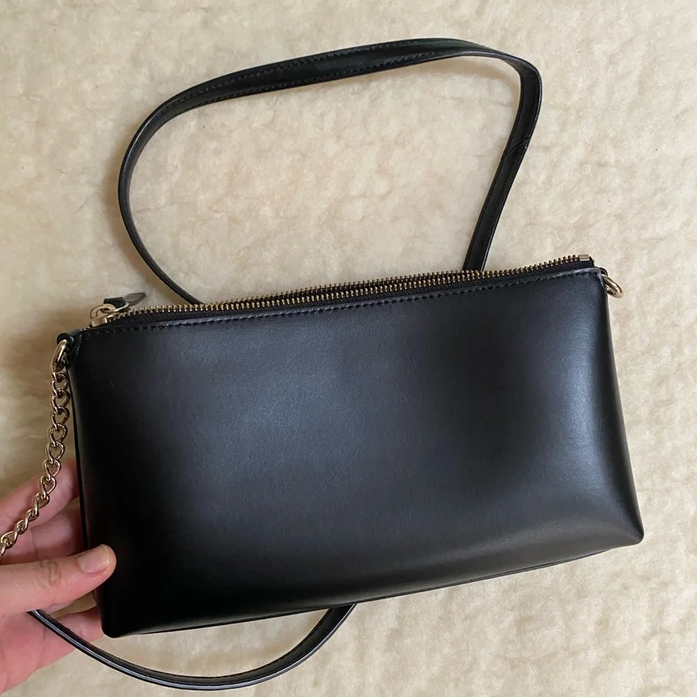 Kate Spade Black Leather Crossbody Bag